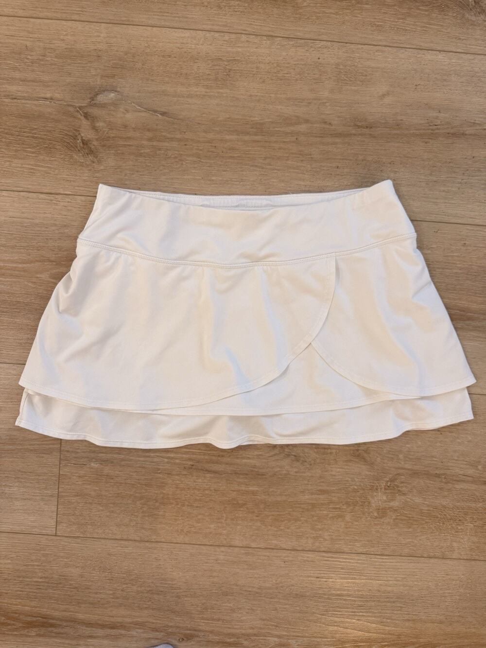 White Athleta Athletic Gym Tennis Skort Skirt Women's Size M Medium